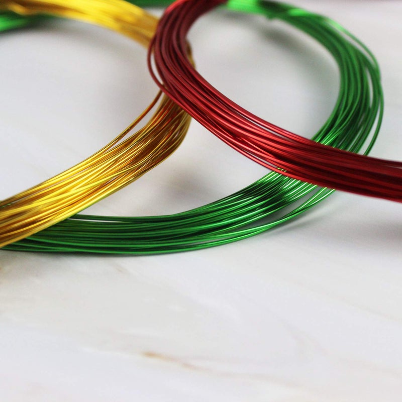 Ourart 14 Rolls Colored Aluminum Craft Wire, 459 Feet 1mm Flexible Metal Artistic Floral Jewelry Beading Wire for DIY Jewelry Craft Making, Each Roll 32.8 Feet, 14 Colors - Image 4
